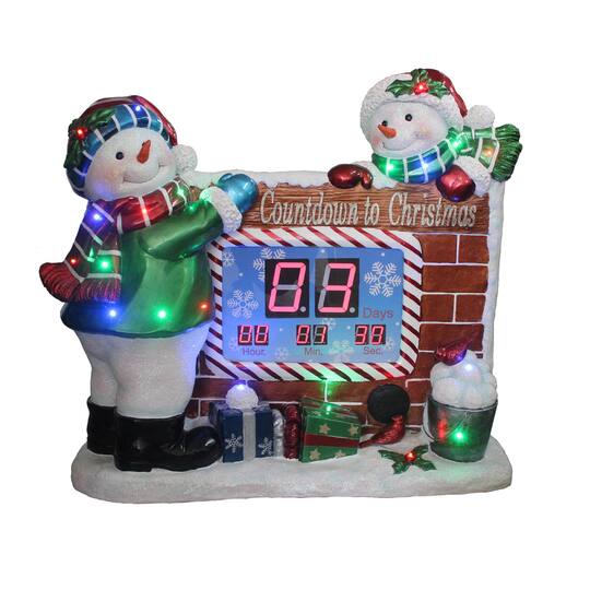 Get The 32 Snowman Countdown To Christmas Clock Led Lights
